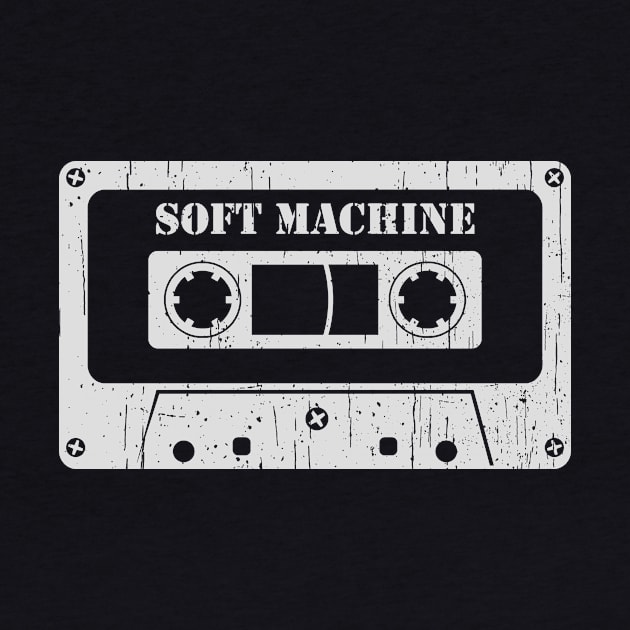 Soft Machine - Vintage Cassette White by FeelgoodShirt